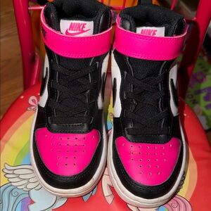 Nike Kids Pink and Black Sneakers